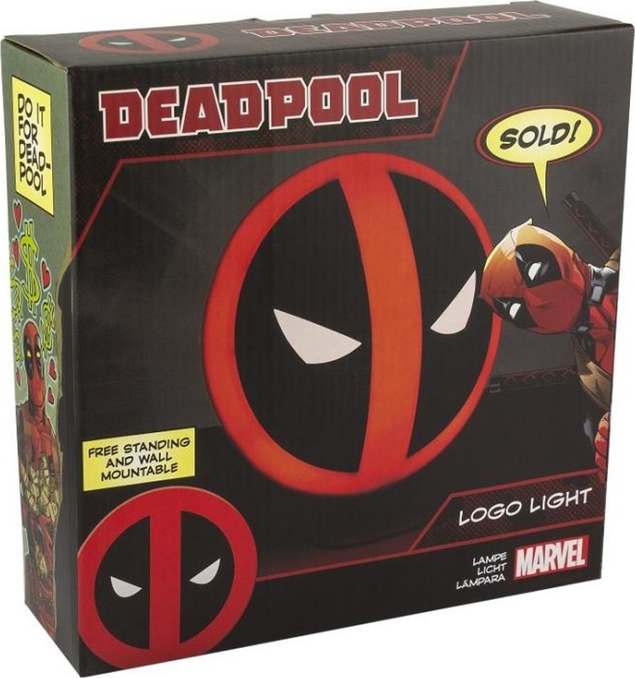 Paladone PALADONE Lampka ścienno-biurkowa Marvel Deadpool - Logo
