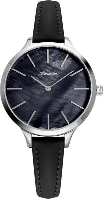 Zegarek Adriatica Zegarek damski Adriatica A3433.521EQ CYRKONIE czarny