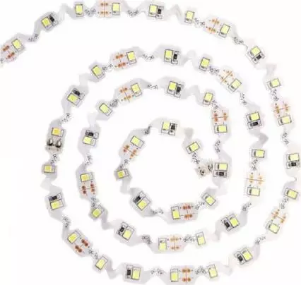 Taśma LED V-TAC Taśma LED V-TAC S-Shape Zig Zag do zakrętów SMD2835 300LED 12V IP20 5W/m VT-2835 6400K 420lm