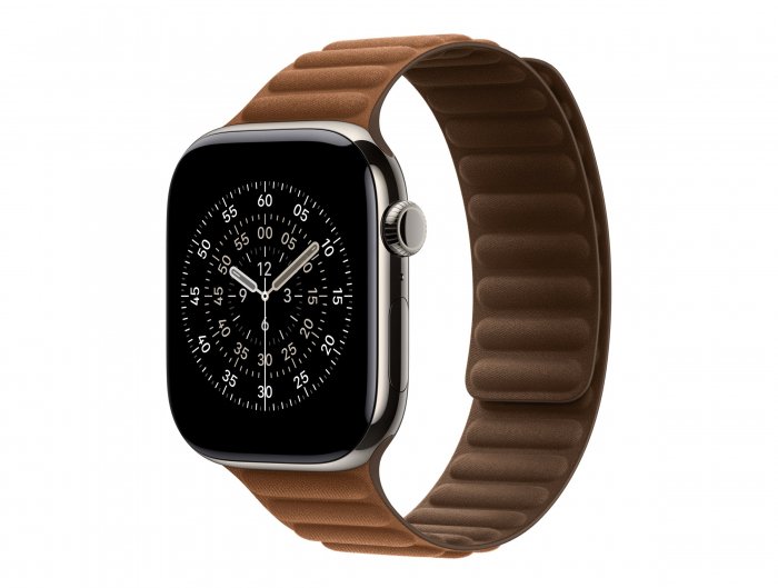 Apple Pasek magnetyczny w kolorze karmelowym do koperty 46 mm - rozmiar M/L