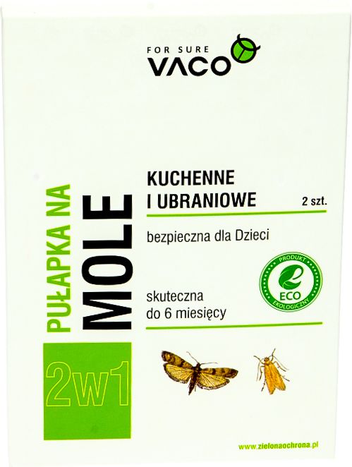Vaco Pułapka na mole ubraniowe i kuchenne 2w1 2szt. (DV51)
