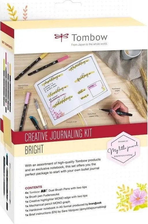 Tombow Zestaw kreatywny Creative Journaling Kit Bright