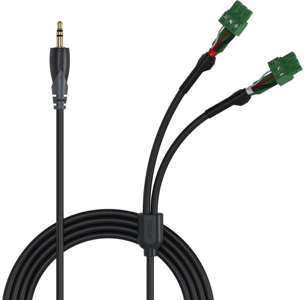 Kabel PROCAB CLA833/3 mini jack do 2x euroblock (3p)
