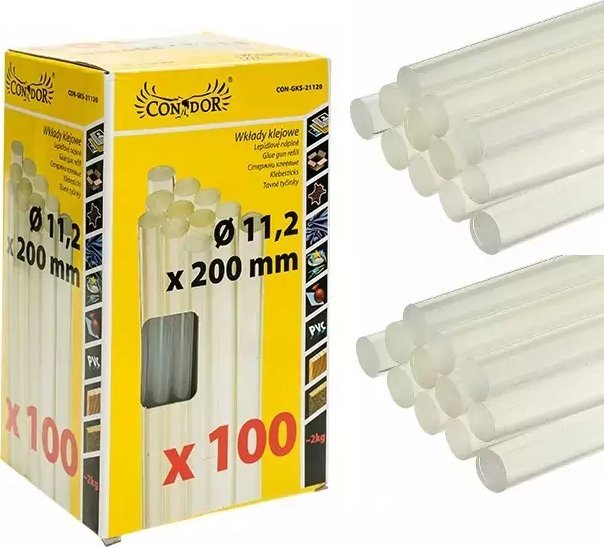 Pistolet do kleju Dremel WKŁAD KLEJOWY 11,2x200mm /1kg PRZEZROCZYSTY