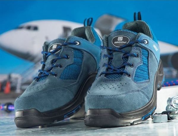 Ardon TURNER S1P SRC G3282 - półbuty ochronne, skóra zamszowa, stalowy podnosek, odblask 42