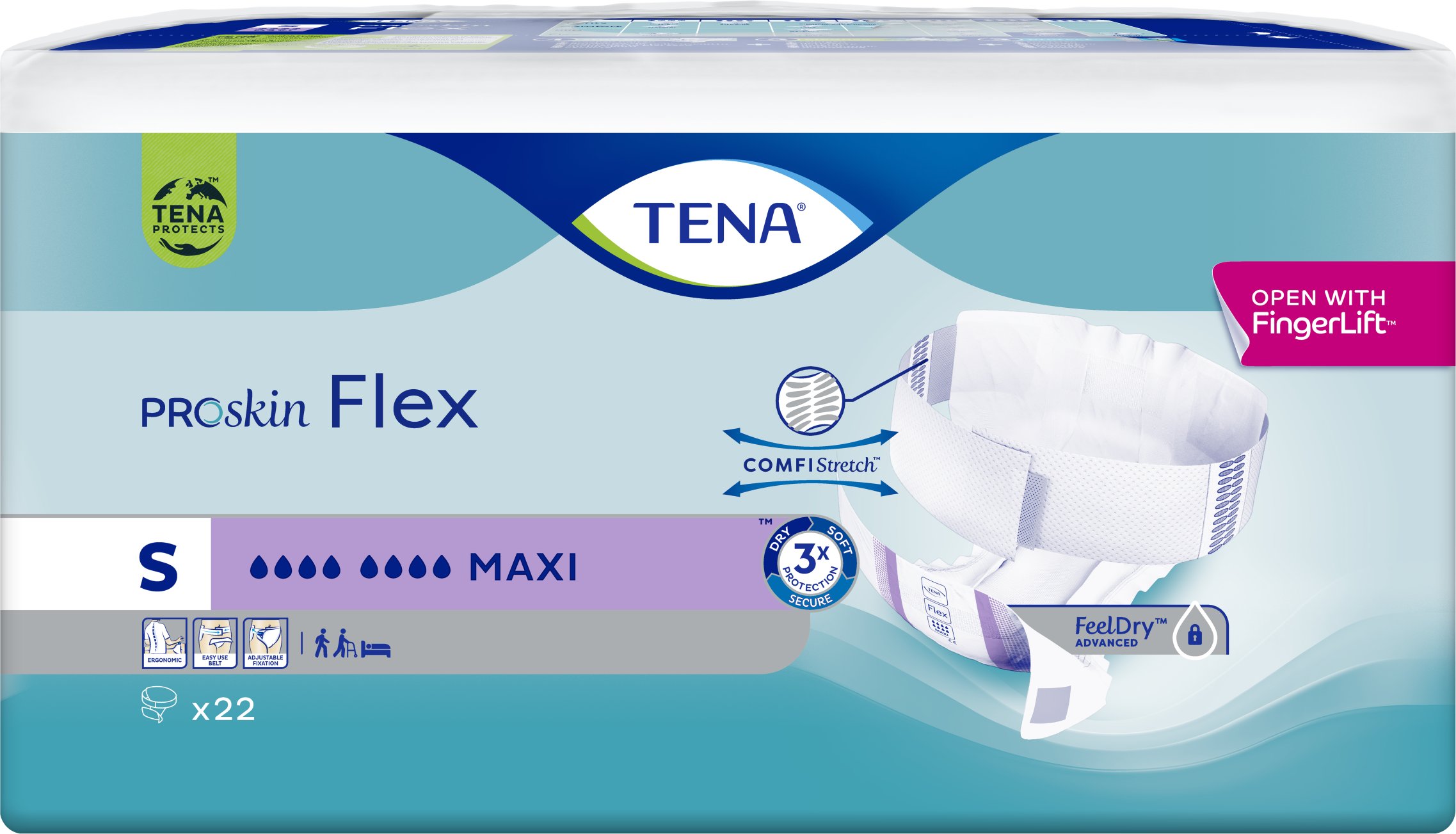 TENA FLEX PROSKIN MAXI S '22 (fioletowe)
