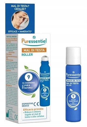 Puressentiel, Roller, Essential Oils, Pain Relief, For Headache, Roll-On Body Oil, For Head, 5 ml Unisex
