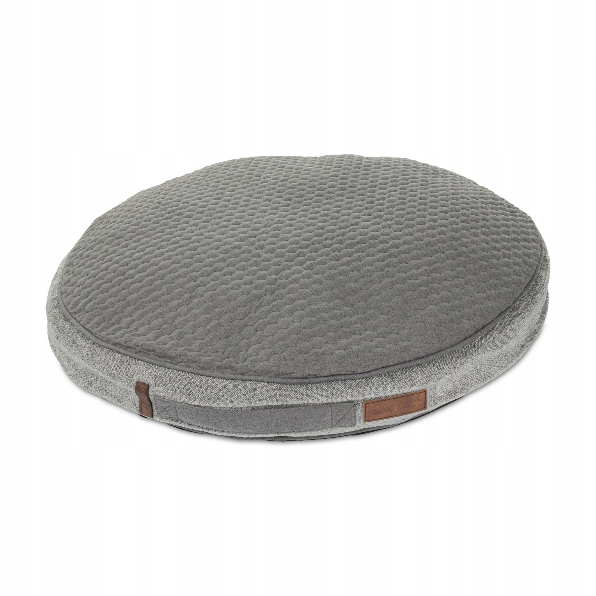 Legowisko dla psa, owalne, szare, 60*60*10cm, z zamkiem