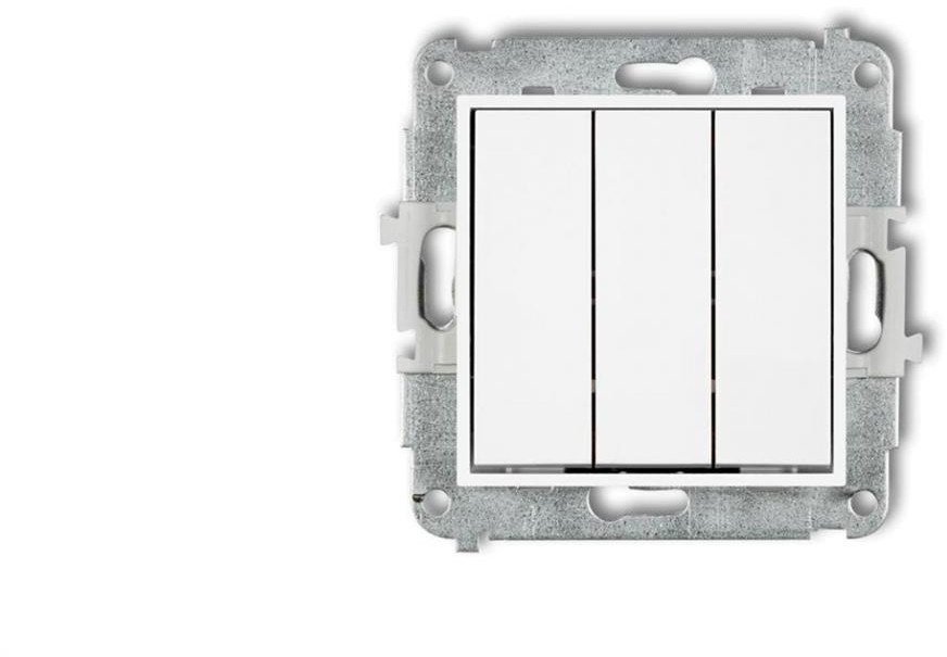 ICON Mechanizm łącznika potrójnego biały IWP-7