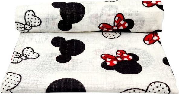 EgaKids Duża Tetrowa Pielucha Kolorowa 70x80cm Myszka Minnie