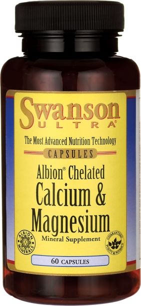 Swanson Swanson - Chelatowany Wapń i Magnez, 60 kapsułek