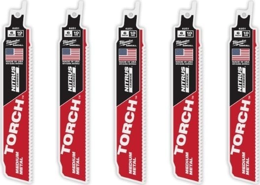 Milwaukee MILWAUKEE BRZESZCZOT DO PIŁY SZABLASTEJ 150 TCT TORCH NITRUS/5szt.