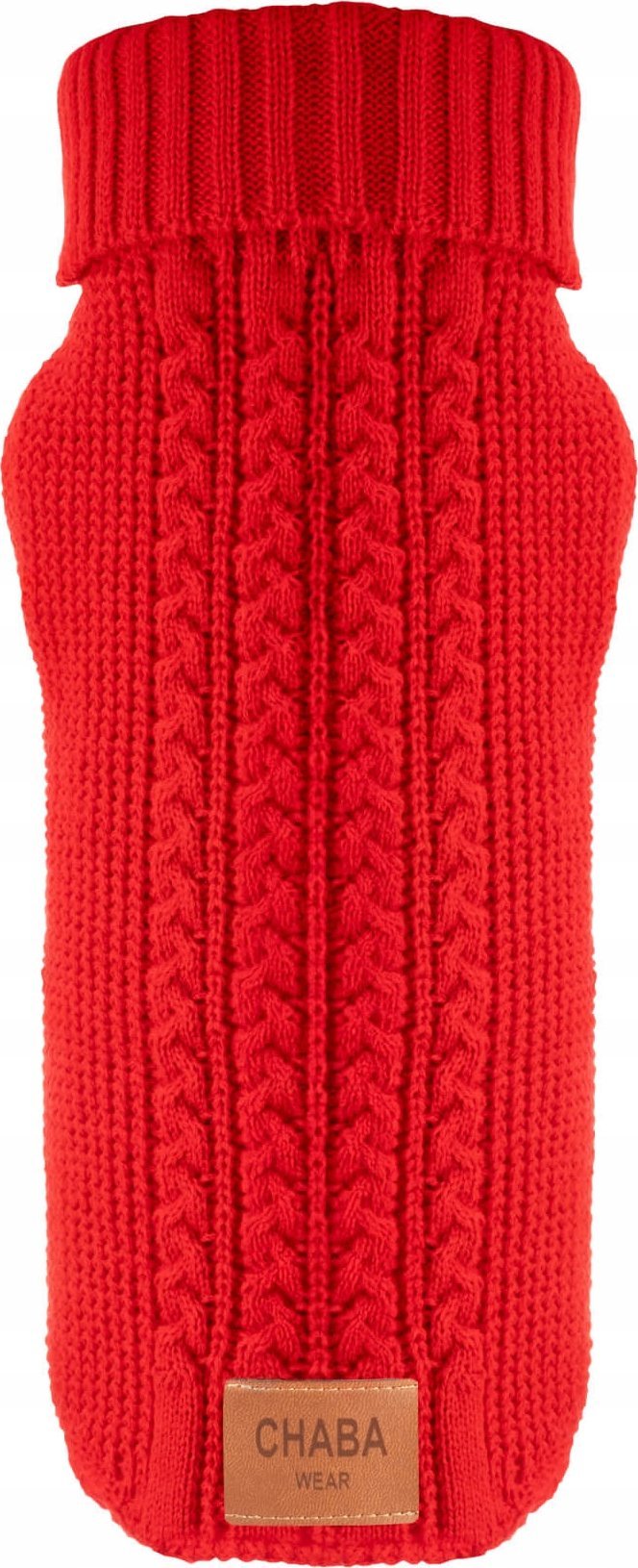 Chaba CHABA SWETEREK Z GOLFEM `L` 34cm CZERWONY