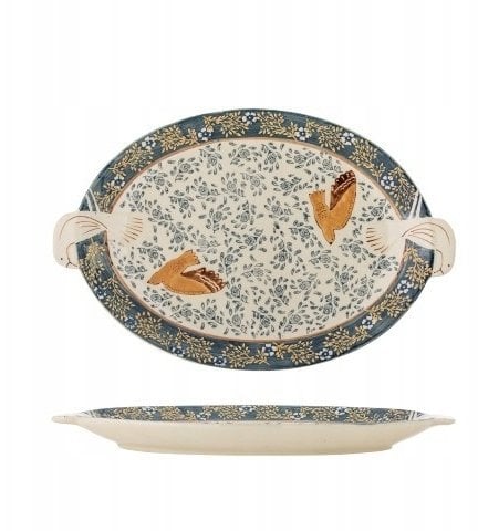 Bloomingville Hezha Taca Niebieska Ceramika