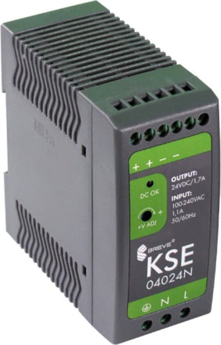 BREVE Zasilacz impulsowy KSE 04024 230/24VDC 40W 1,7A /na szynę/ 18924-9983