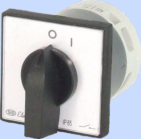 Elektromet Łącznik krzywkowy 0-1 1P 12A IP65 Łuk E12-52 z płytką (921252)