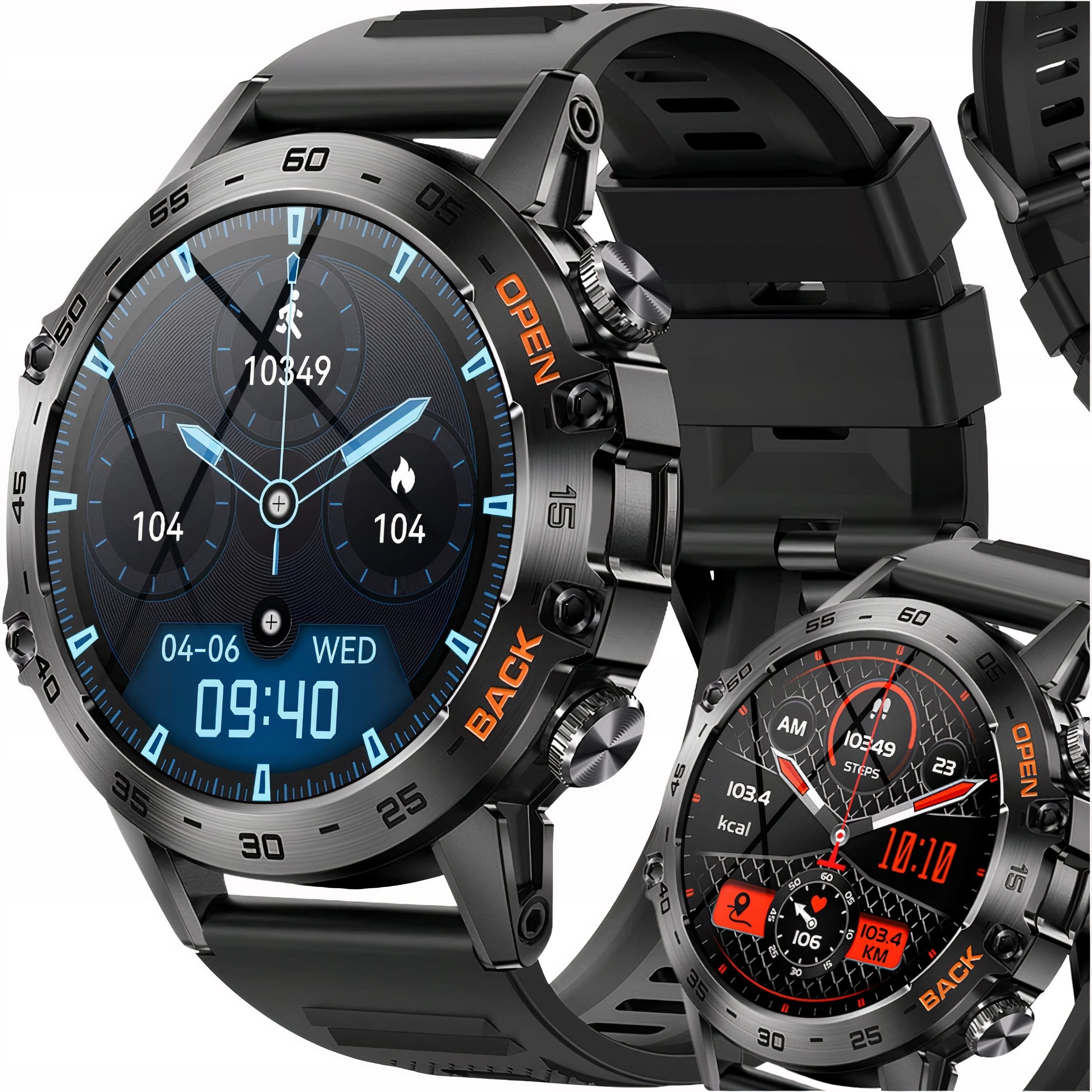 Smartwatch VESS ZEGAREK SMARTWATCH MĘSKI 360x360 ROZMOWY MENU PL WODOODPORNY
