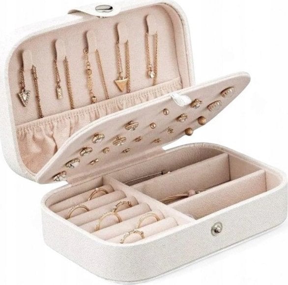 ECARLA_Szkatułka na biżuterię Biała PD160B