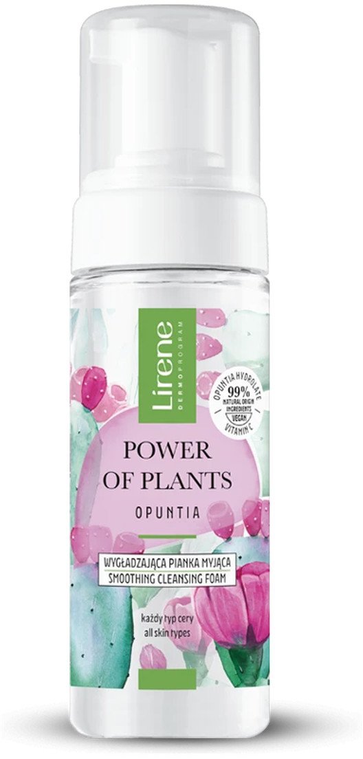 Lirene Power of Plants Wygładzająca pianka myjąca - Opuncja 150ml