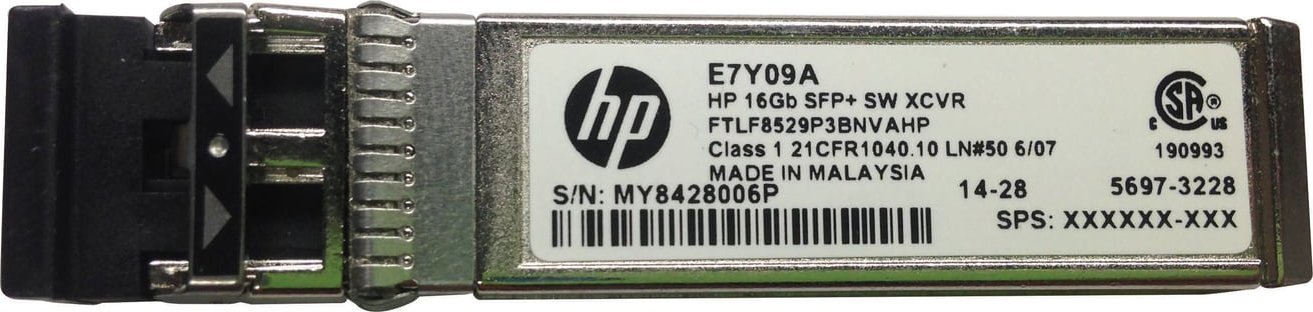 Moduł SFP HPE HPE 16GB SFP+ Short Wave 1-pack Extended Temperature Transceiver moduł przekaźników sieciowych Swiatłowód 16000 Mbit/s SFP+ 850 nm