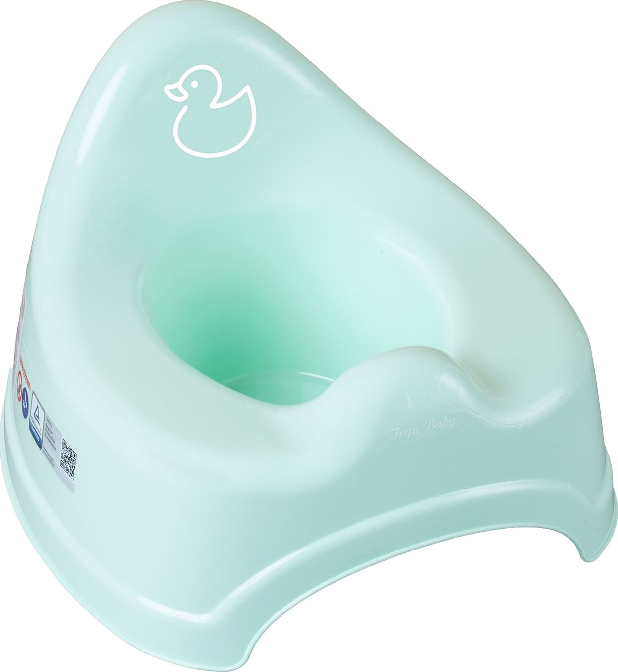 Tega Baby Nocnik z pozytywką Kaczka jasno zielony