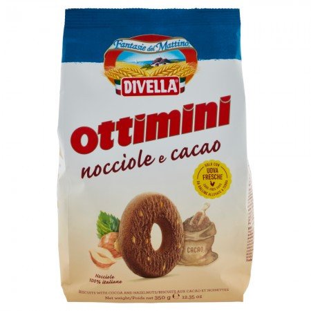 Divella Ciastka Ottimini Orzech laskowy 350g -