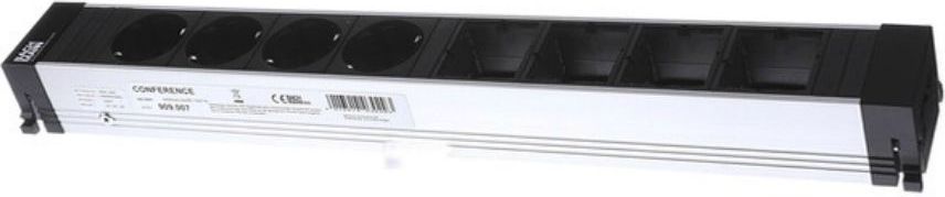 Listwa zasilająca Bachmann Conference przeciwprzepięciowa 4 gniazda srebrna (909.007)