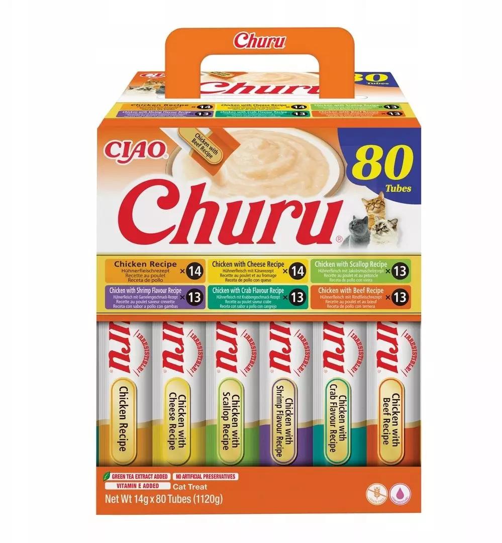 INABA CAT CHURU 80P CHICKEN RECIPE 80x14g