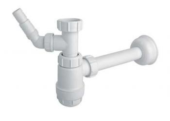 Syfon McAlpine butelkowy 5/4" DN32 niski biały (HC2WM-32)