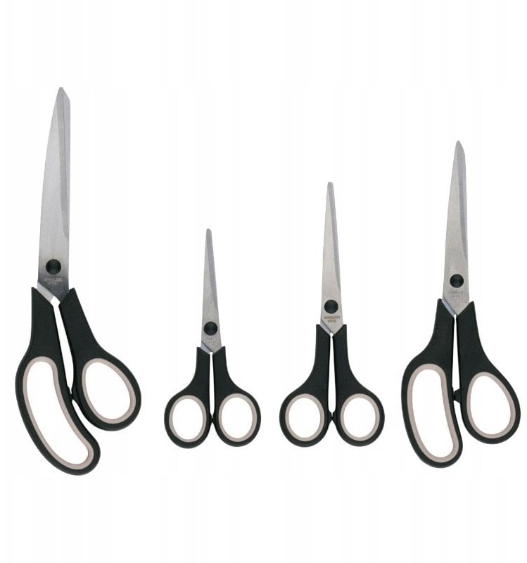 Alpina - Zestaw ergonomicznych nożyczek ze stali nierdzewnej (4 sztuki)