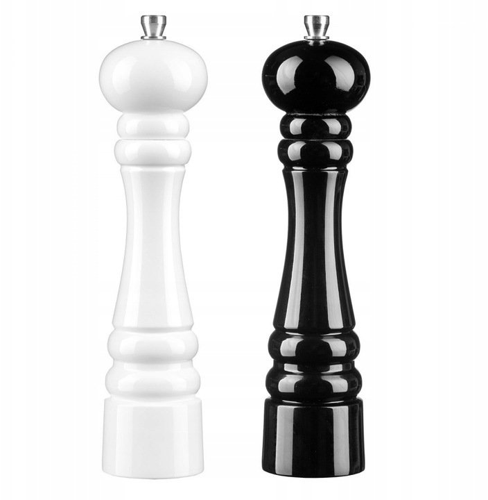 MŁYNEK RĘCZNY DO PIEPRZU i SOLI ZESTAW DUŻY MŁYNKI MIELENIA PRZYPRAW 2szt