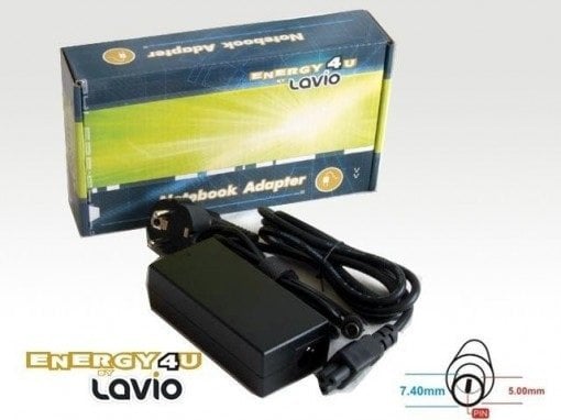 Zasilacz do laptopa Energy4U Energy4U PA11 18.5V / 3.5A (7.4x5.0mm + PIN) 65W, zasilacz do notebooka / laptopa HP, Compaq