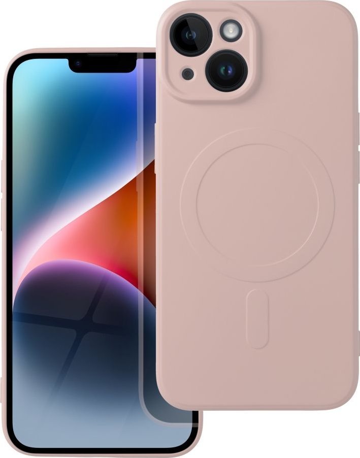 OEM Futerał SILICONE MAG COVER kompatybilny z MagSafe do IPHONE 14 różowy