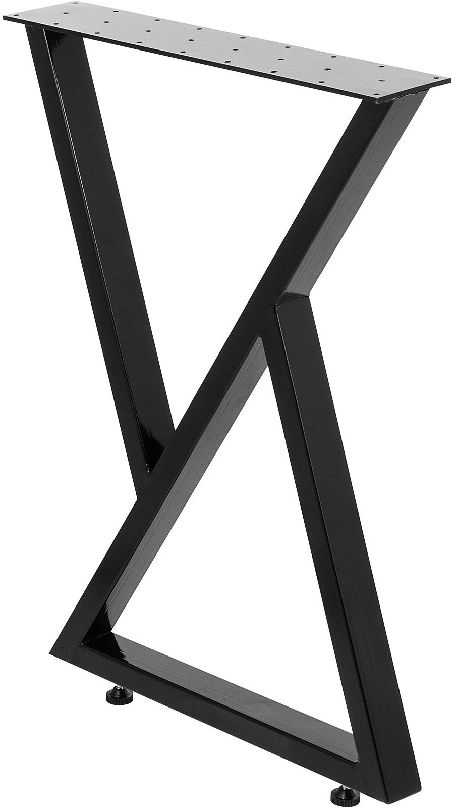 Nogi do stołu lawy biurka stolika metalowe loftowe 2 sztuki czarne