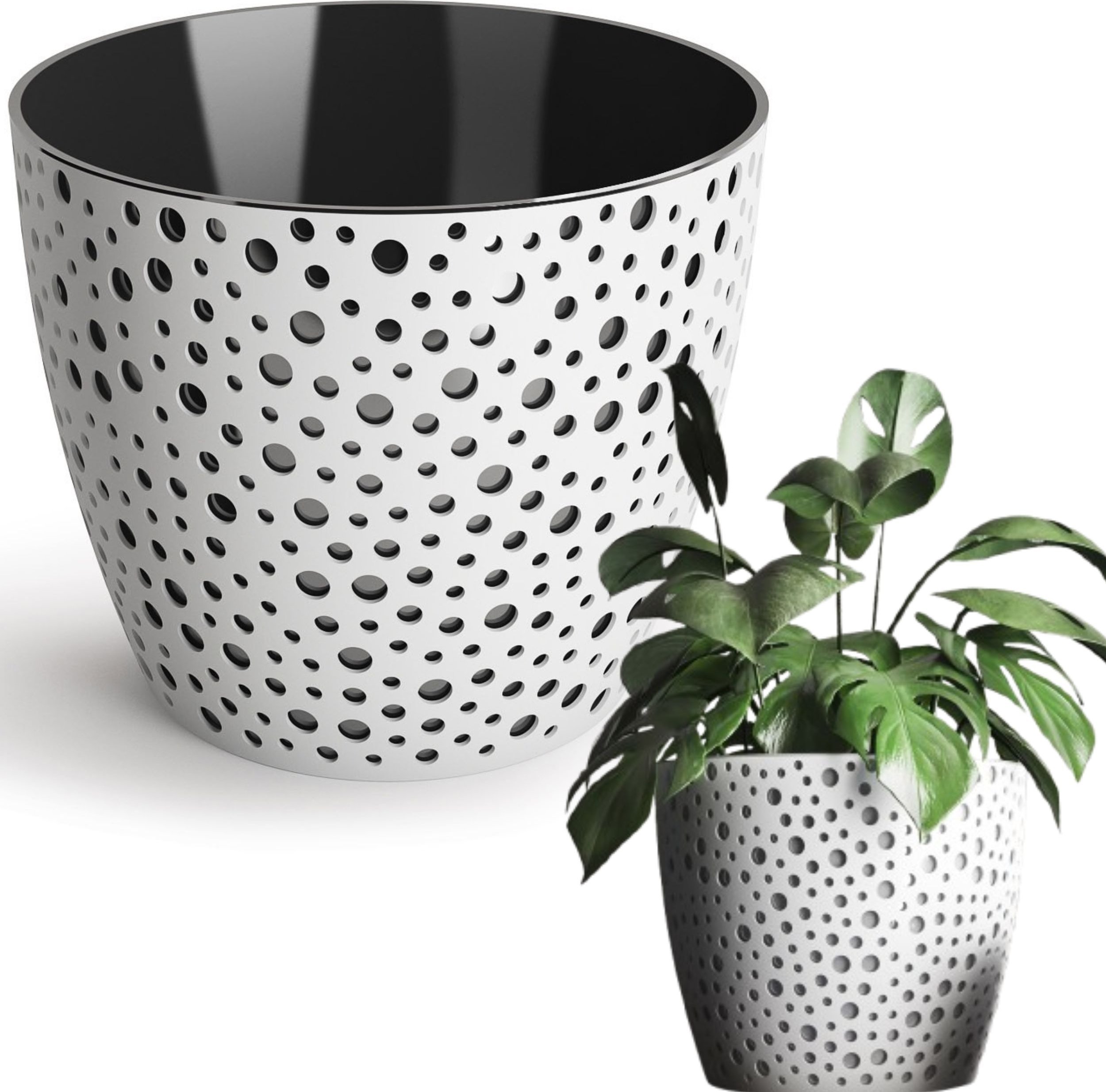 Doniczka okrągła VERO DV15 Donica + wkład wewnętrzny