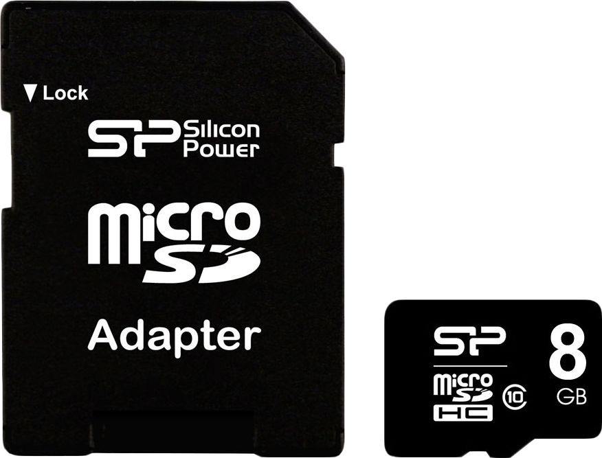 Karta Silicon Power MicroSDHC 8 GB Class 10 (SP008GBSTH010V10-SP)