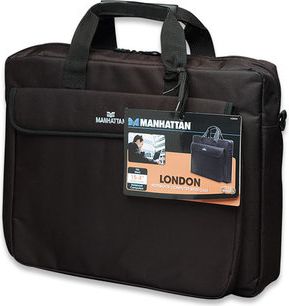 Torba Manhattan na Laptopa 15.6 Cali z Paskiem Czarna London (438889)