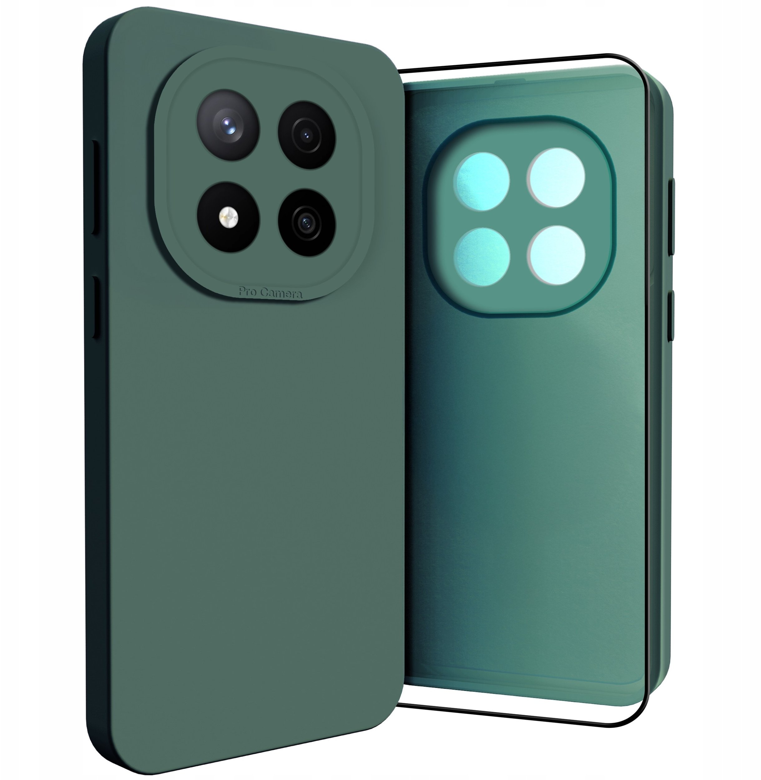 Etui do Xiaomi Redmi Note 14 Pro 5G (Osłona Kamery, Zielone, Case) Szkło