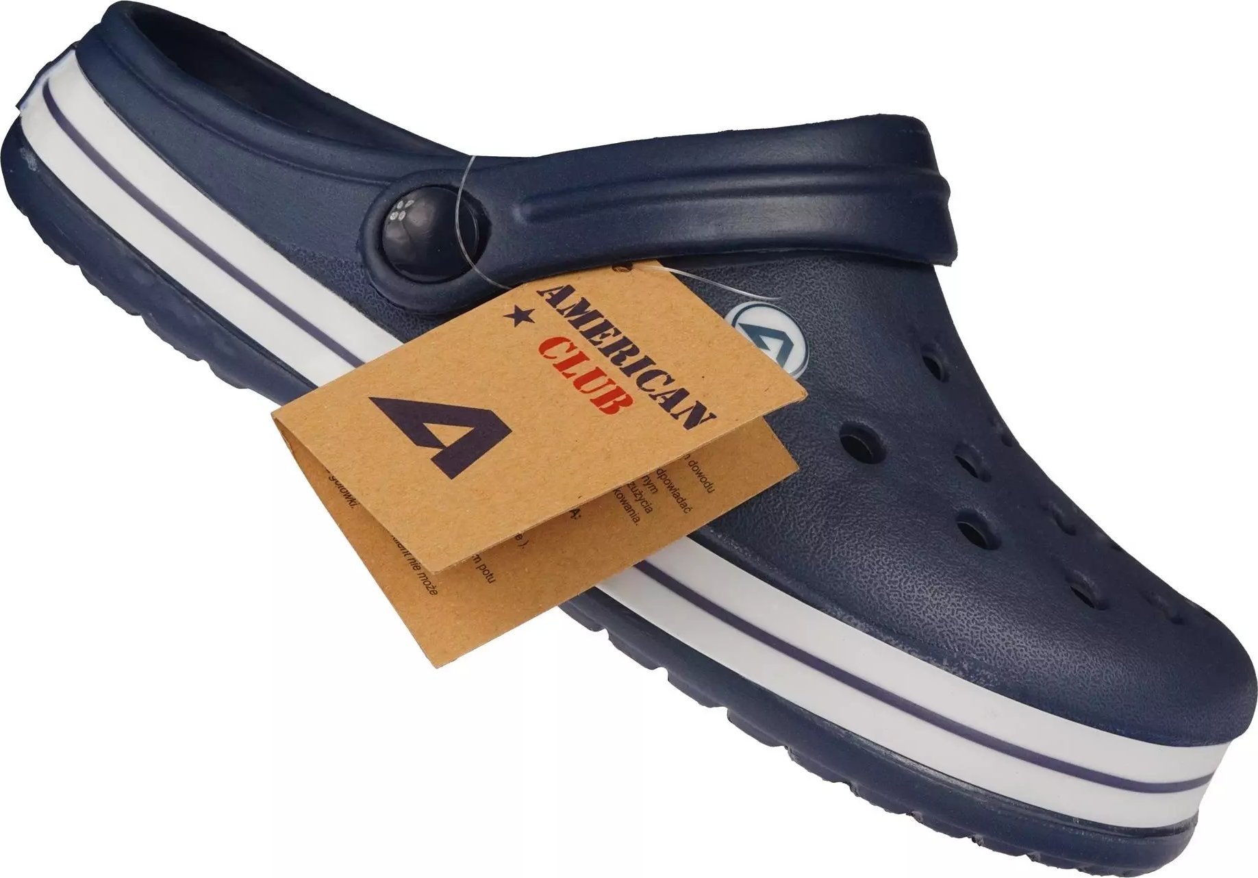 American Club Męskie klapki basenowe American Club NH-01/24 grantowe 42