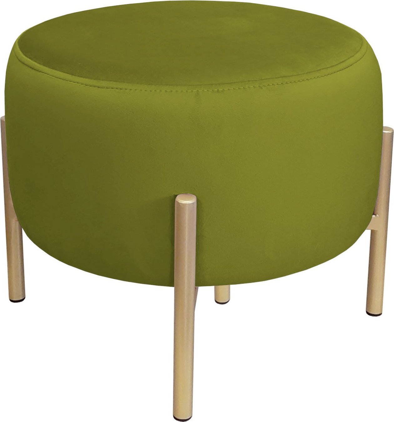 Atos Pufa OLA LOFT ławka podnóżek metal złota BL75