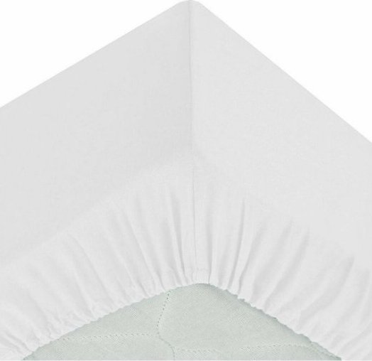 Atmosphera Dopasowane dolne prześcieradło Atmosphera Biały (160 x 200 cm)