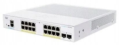 Cisco Cisco switch CBS350-16FP-2G, 16xGbE RJ45, 2xSFP, fanless, PoE+, 240W - REFRESH
