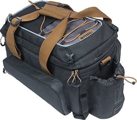 Basil Torba na bagażnik BASIL MILES TARPAULIN TRUNKBAG XL PRO 9-36L, 100% wodoodporna black slate (bez płytki mocującej) (NEW 2024)