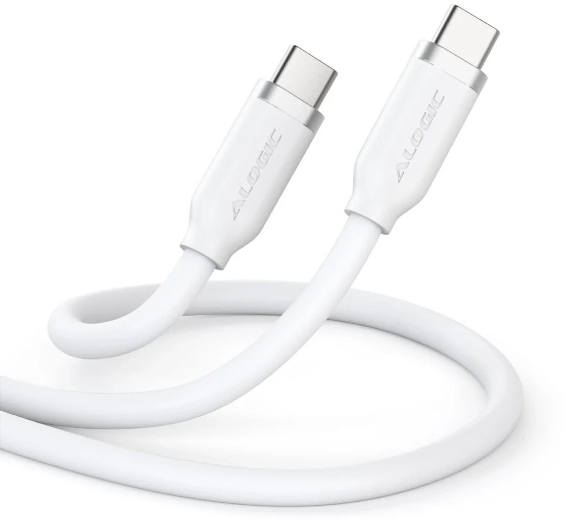 Kabel USB Alogic USB-C - USB-C 1m Biały (ELSI5U2CCWH1)