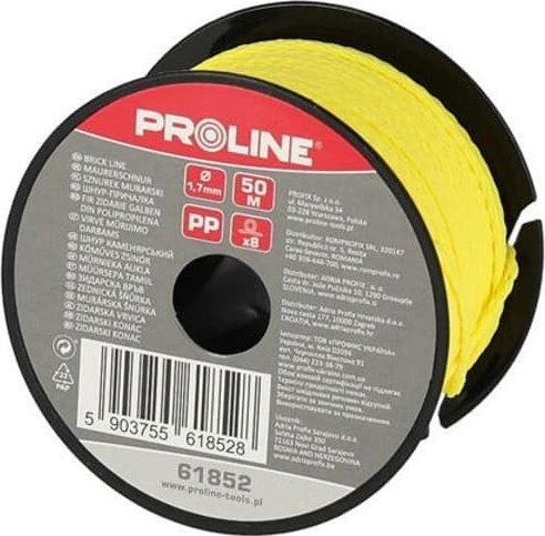 PRO Sznurek murarski 1.7mmx100m żółty proline