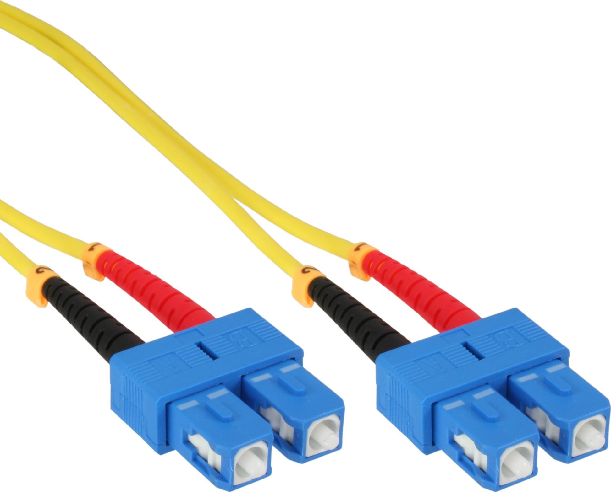 InLine InLine - Patch- Cable - SC Single- Modus (M) to SC Single- Modus (M) - 25,0m - glass fiber - 9/125 Micrometer - OS2 - halogen free - yellow (82