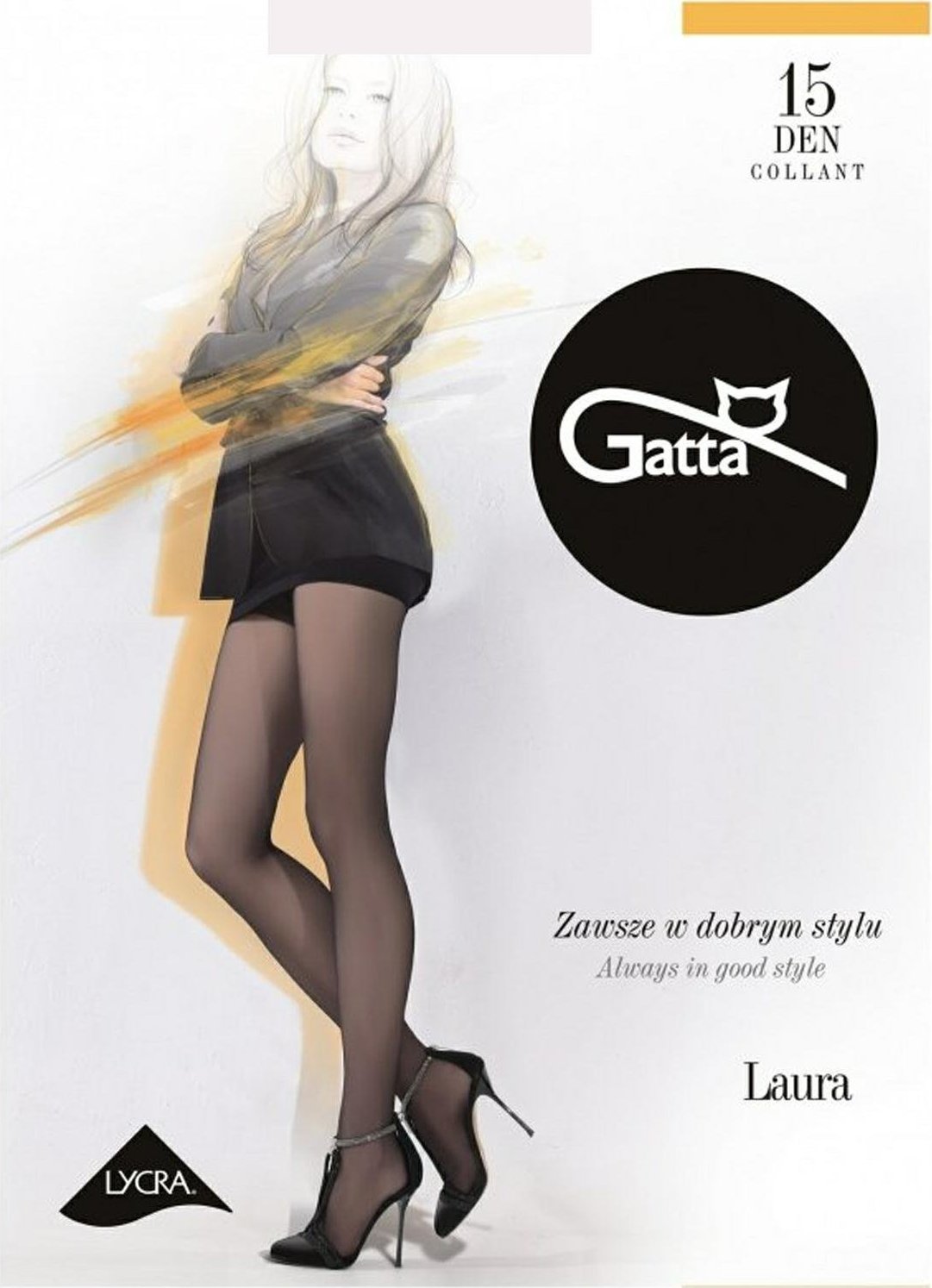 Gatta GATTA LAURA 15DEN 2-S/Panna