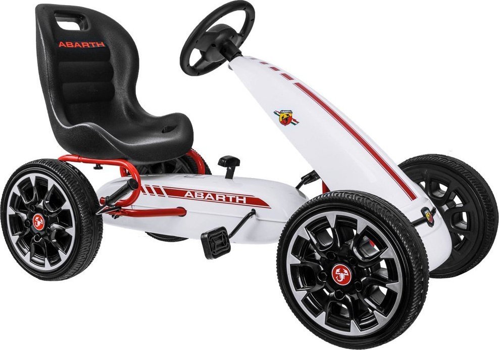 Jokomisiada GOKART ABARTH na pedały Duże miekkie koła PA0167