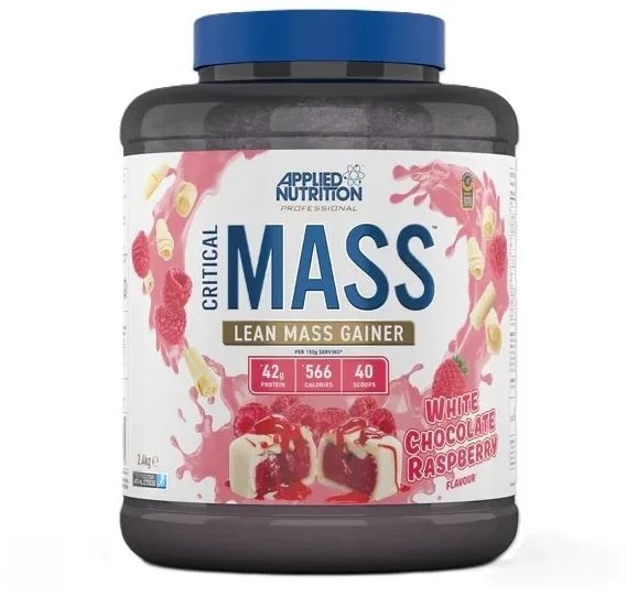 Applied Nutrition - Gainer, Critical Mass, Professional, White Chocolate Raspberry, Proszek, 2400g