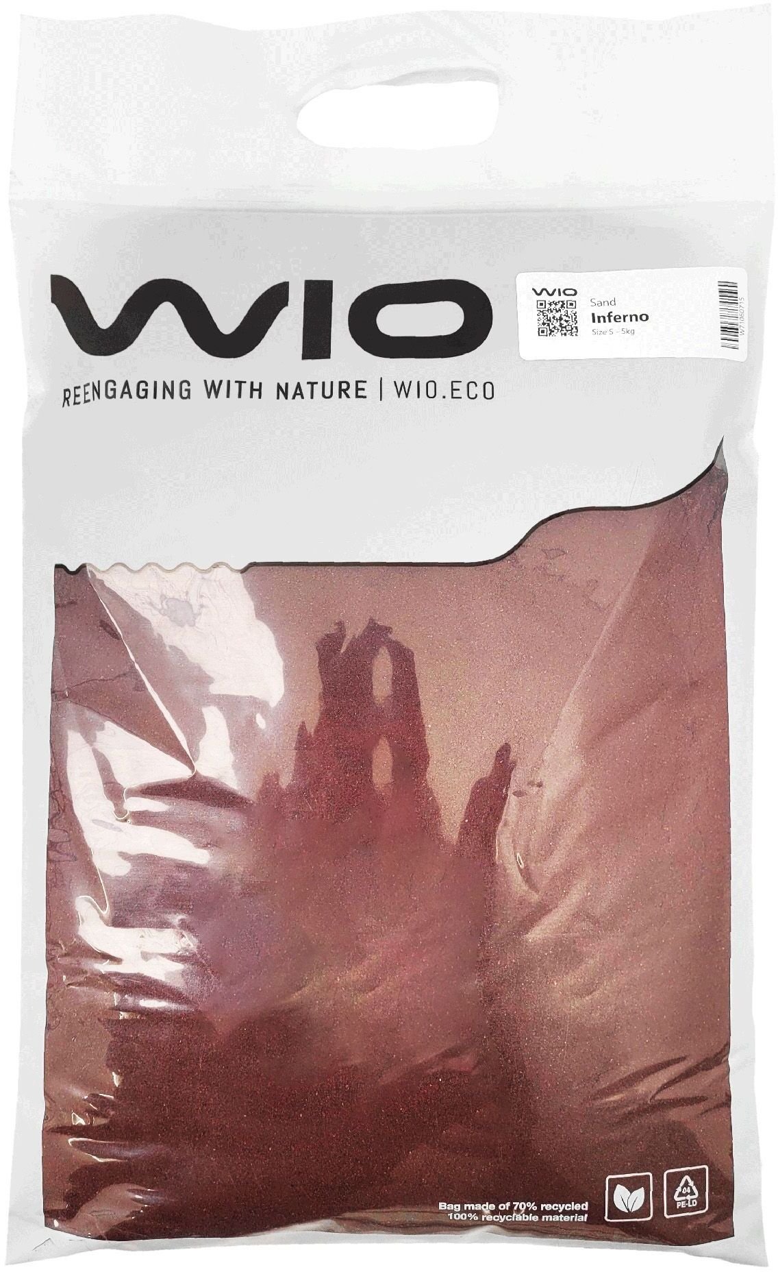 Aqua Nova WIO Inferno Sand piasek dekoracyjny czerwony 5kg worek